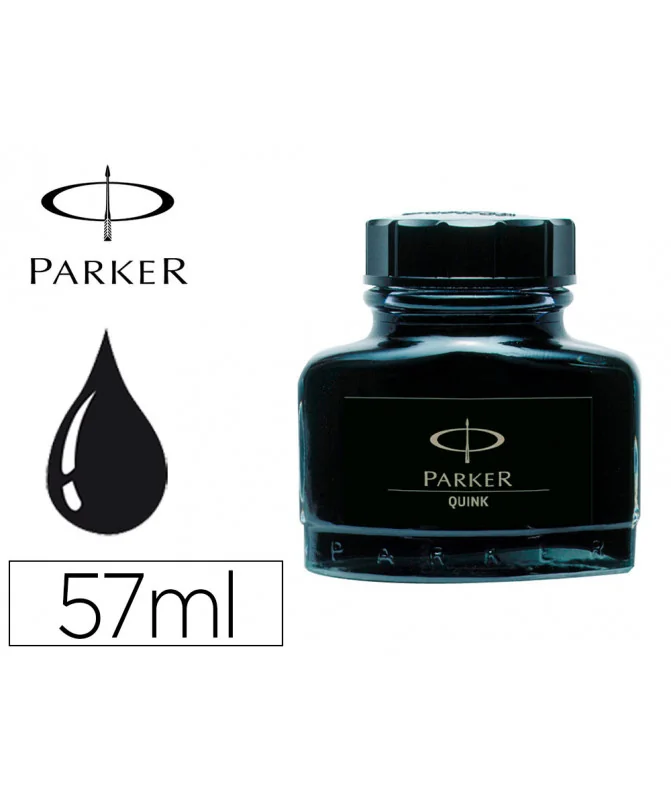 Frasco Tinta Permanente Parker Quink Preto 57ml 1950375