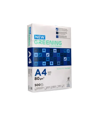 Resma de Papel Fotocopia A4 Greening 80gr