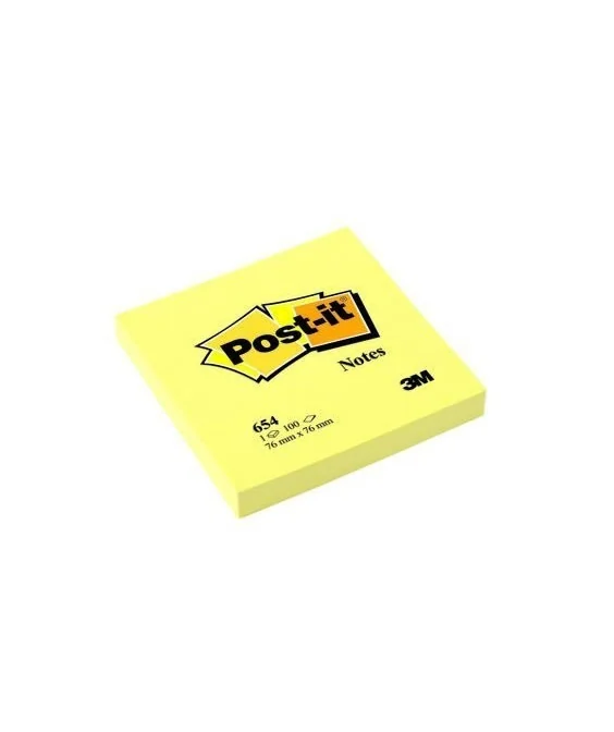 Bloco Notas Adesivas Post-It 3M Amarelo 76x76mm