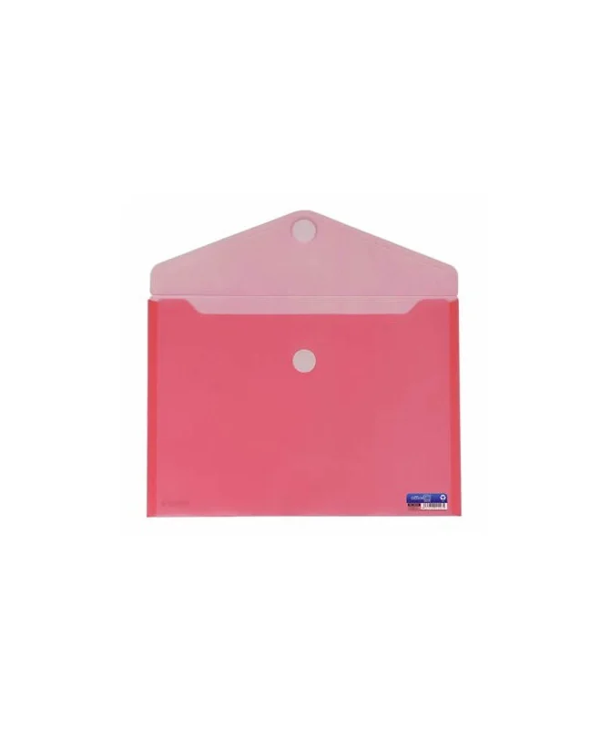 Envelope em Plástico A4 c/ Velcro 90146 Vermelho