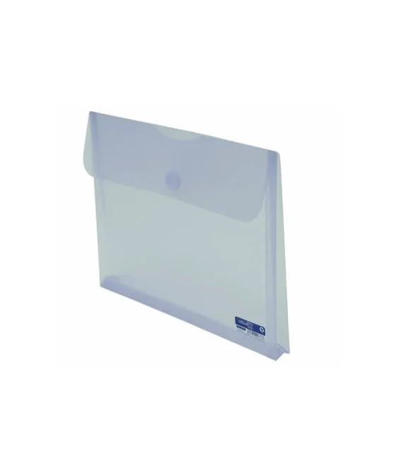 Envelope em Plástico A4 c/ Velcro e c/ Fole 90761 Branco