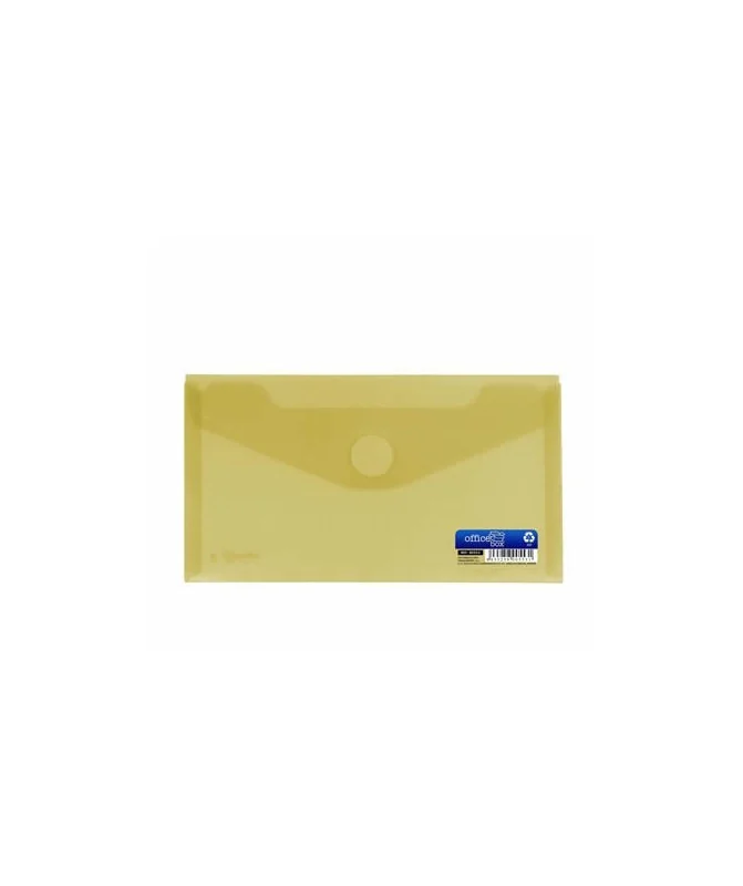 Envelope em Plástico DL c/ Velcro 90553 Amarelo