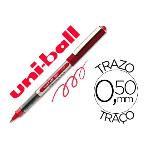 Marcador Roller Uniball Micro Eye UB-150 0,5mm Vermelho