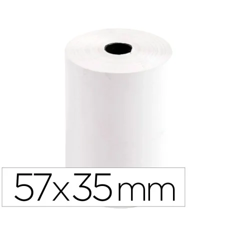 Pack 10 Rolos Papel Branco Térmico p/ Máquina 57x35x11