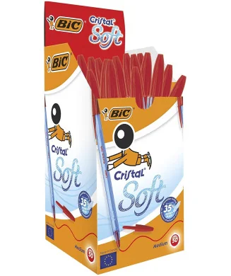 Esferográfica BIC Cristal Soft Vermelho