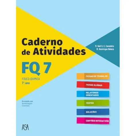 9789892349817 - FQ 7º Ano Físico-Química - Caderno de Atividades