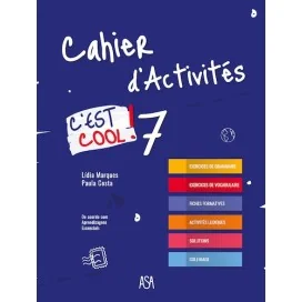 9789892349947 - C'est cool! 7 - Francês 7º Ano - Caderno de Atividades