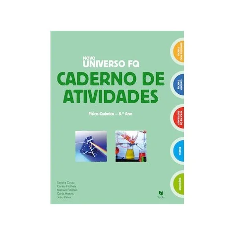 9789724756813 - NOVO Universo 8 - Físico-Química 8º ano - Caderno de Atividades