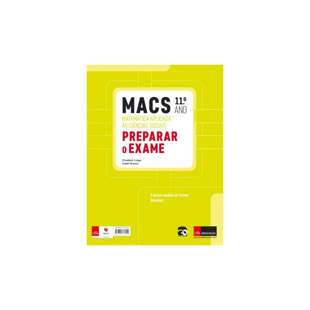 9789724753942 - MACS 11.º Ano - Caderno de Atividades