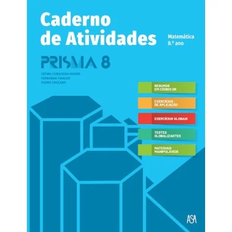 9789892356457 - Prisma 8 - Matemática - Caderno de Atividades