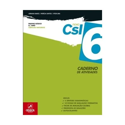 9789897672194 - Novo CSI 6 - Ciências Sob Investigação - Ciências Naturais - 6.º Ano - Caderno de Atividades