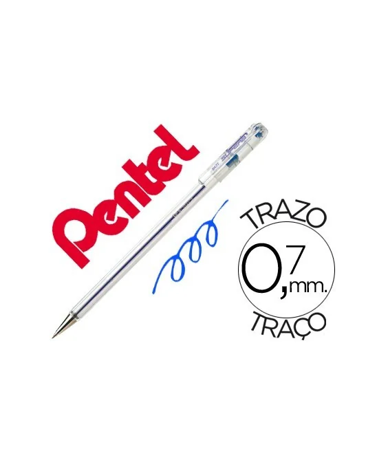 Esferográfica Pentel SuperB BK77 Azul