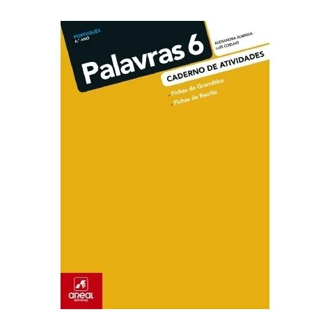 9789897672071 - Palavras 6 - Português - 6.º Ano - Caderno de Atividades