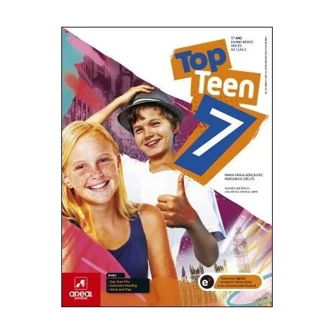 9789897675393 - Top Teen 7 - Inglês - 7.º Ano - Manual do Aluno