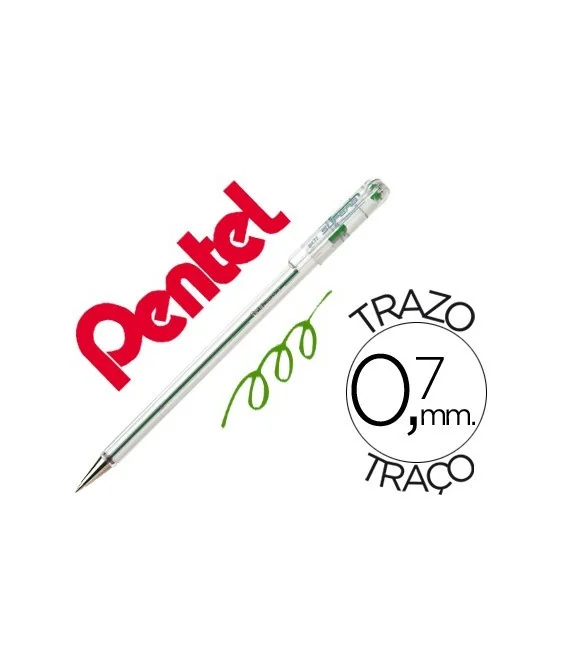 Esferográfica Pentel SuperB BK77 Verde