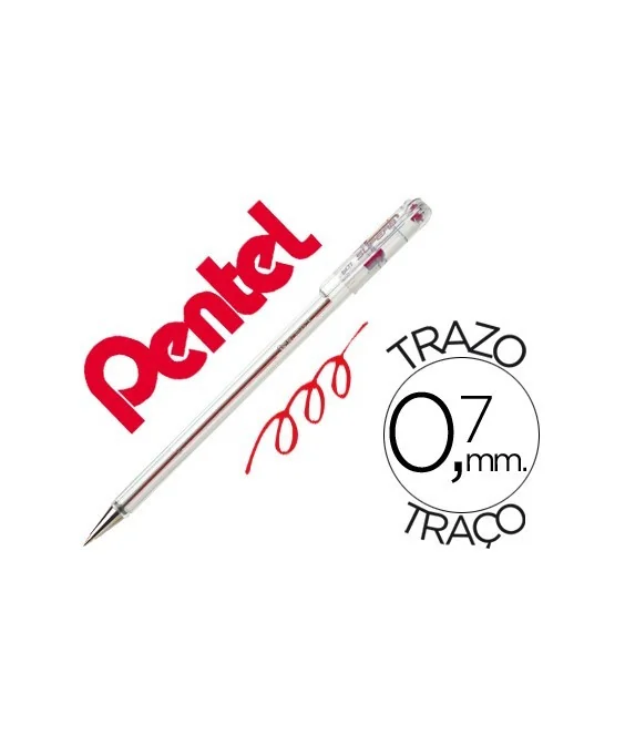 Esferográfica Pentel SuperB BK77 Vermelho