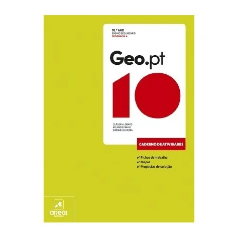 9789897675447 - Geo.pt 10 - Geografia A - 10.º Ano - Caderno de Atividades