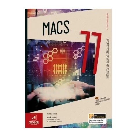 9789897671302 - MACS 11 - Matemática Aplicada às Ciências Sociais - 11.º Ano - Manual do Aluno