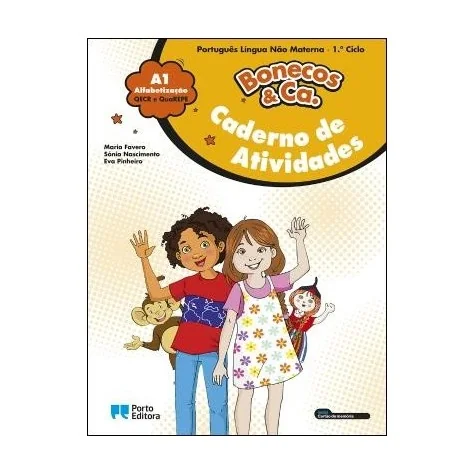 9789720110824 - Bonecos & Ca. - Nível A1 - PLNM - Alfabetização - 3.º Ano - Caderno de Atividades