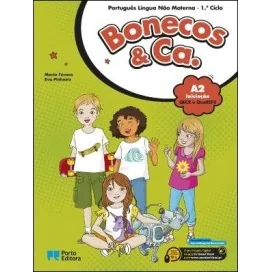 9789720110879 - Bonecos & Ca. - Nível A2 - PLNM - Iniciação 3.º Ano - Manual do Aluno