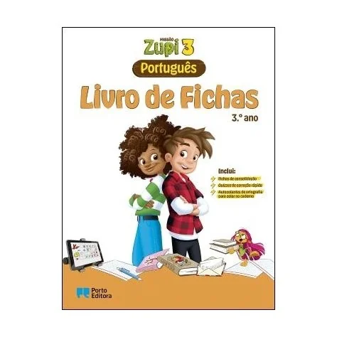 9789720112606 - MISSÃO Zupi - Português - 3.º Ano - Caderno de Atividades