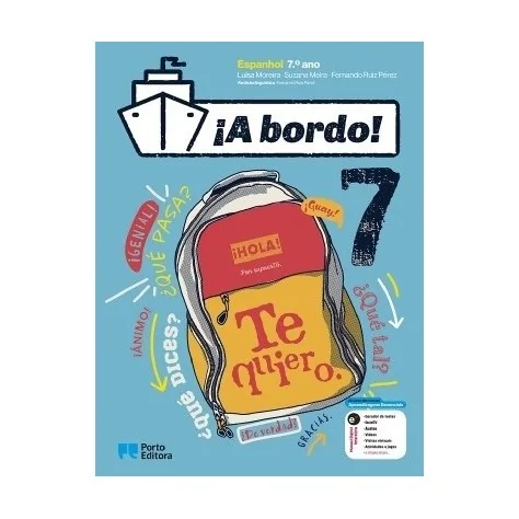 9789720313584 - ¡A bordo! - Espanhol - 7.º Ano - Manual do Aluno