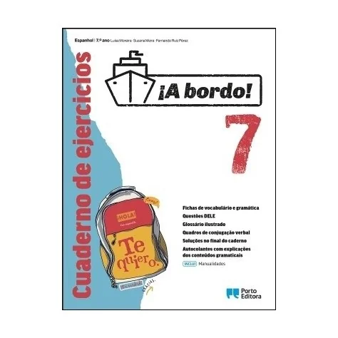 9789720313591 - ¡A bordo! - Espanhol - 7.º Ano - Cuaderno de ejercicios - Caderno de Atividades