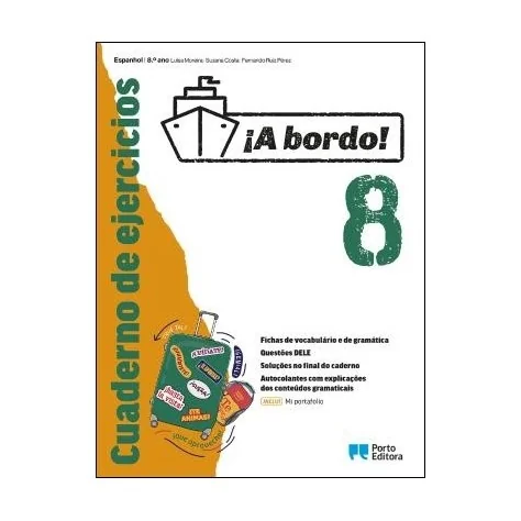 9789720313683 - ¡A bordo! - Cuaderno de ejercicios/Mi portafolio - Espanhol - 8.º Ano - Caderno de Atividades