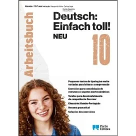 9789720406651 - Deutsch: Einfach Toll! NEU - Alemão - Iniciação - 10.º ano - Arbeitsbuch - Caderno de Atividades