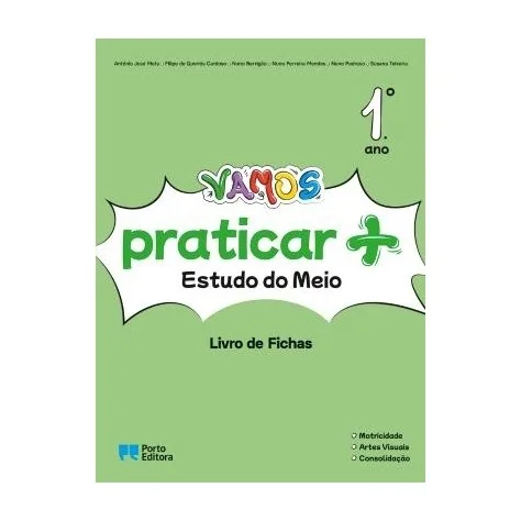 9789720120052 - VAMOS praticar + (Livro de Fichas) - Estudo do Meio - 1.º Ano - Caderno de Atividades