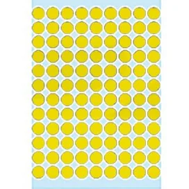 4008705018418 - Etiquetas Redondas 08mm Amarelo Herma1841 540un