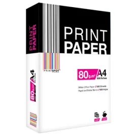 5608011096248 - Resma Papel Branco Fotocopia A4 80g PrintSpot 500fls