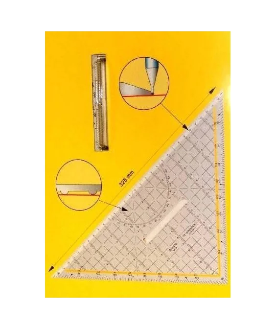 Esquadro Geométrico Aristo c/ Pega 32.5 cms 16482