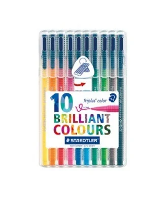 Estojo 10 Marcadores Staedtler Triplus Color 323SB10