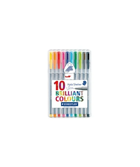 Estojo c/10 Marcadores Staedtler Fineliner 334-SB10