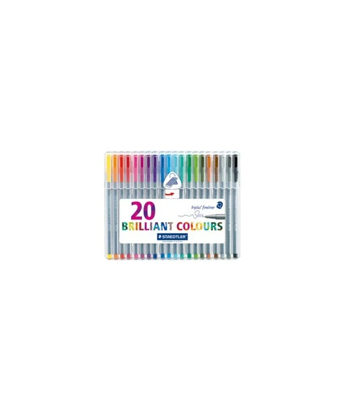 Estojo c/20 Marcadores Staedtler Fineliner 334-SB20