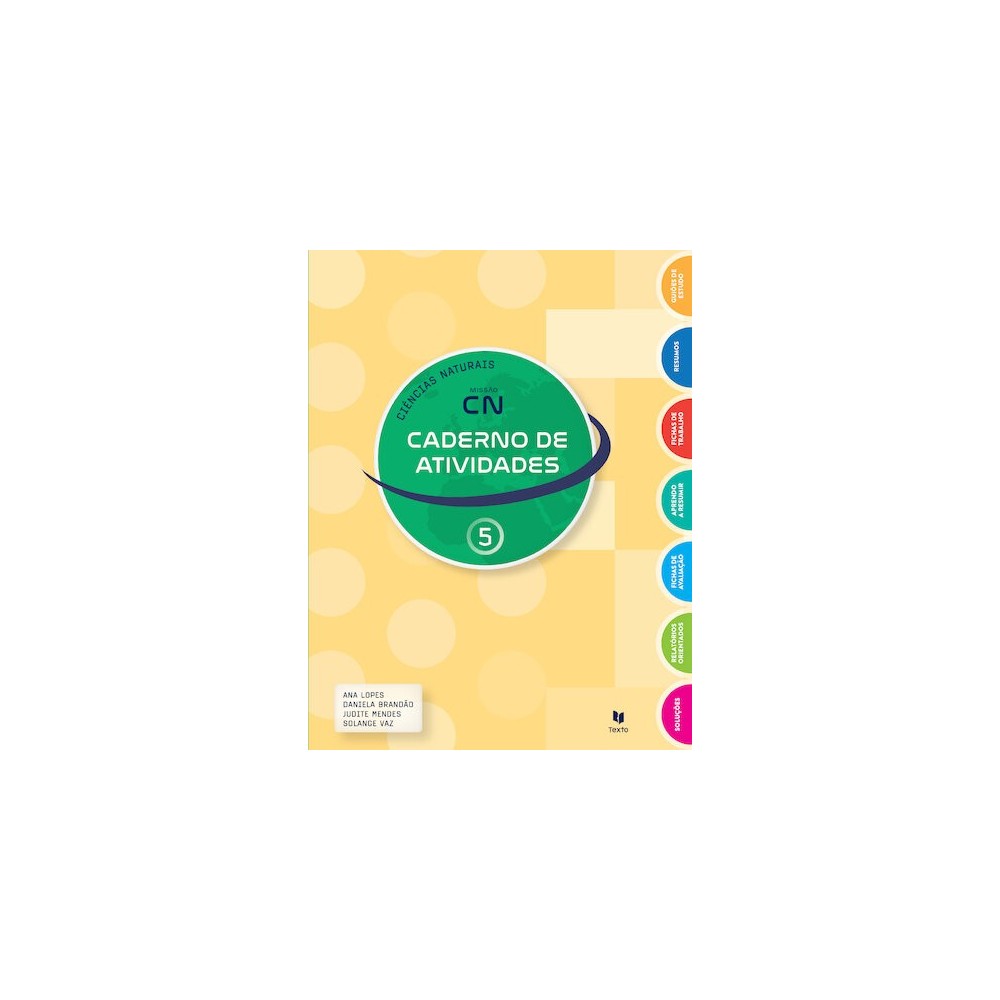 9789724758732 - Missão CN 5 - Ciências Naturais - Caderno de Atividades