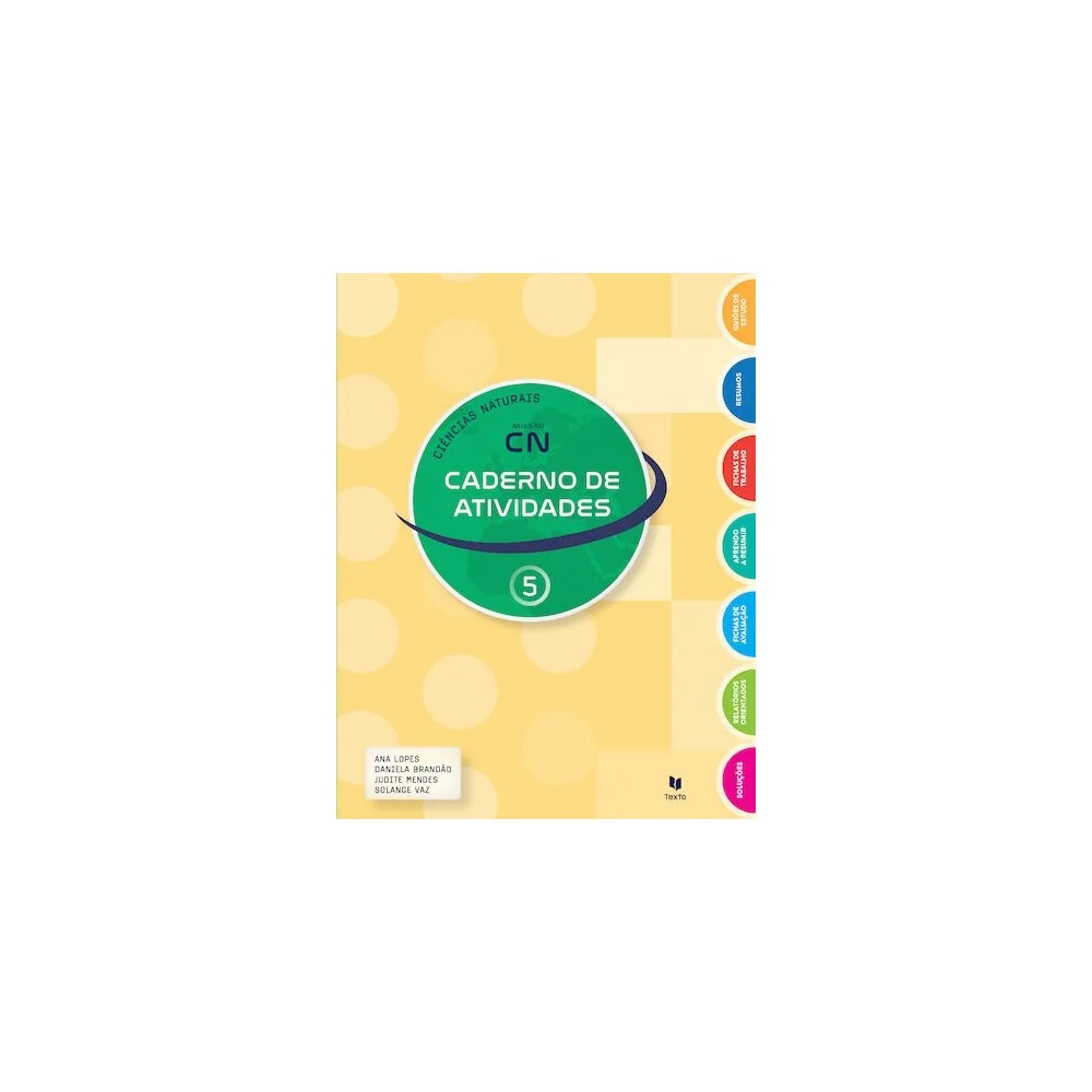 9789724758732 - Missão CN 5 - Ciências Naturais - Caderno de Atividades