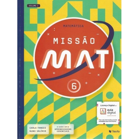 9789724757667 - Missão Mat 6 - Matemática - Manual do Aluno 9789724757667 - Missão Mat 6 - Matemática - Manual do Aluno