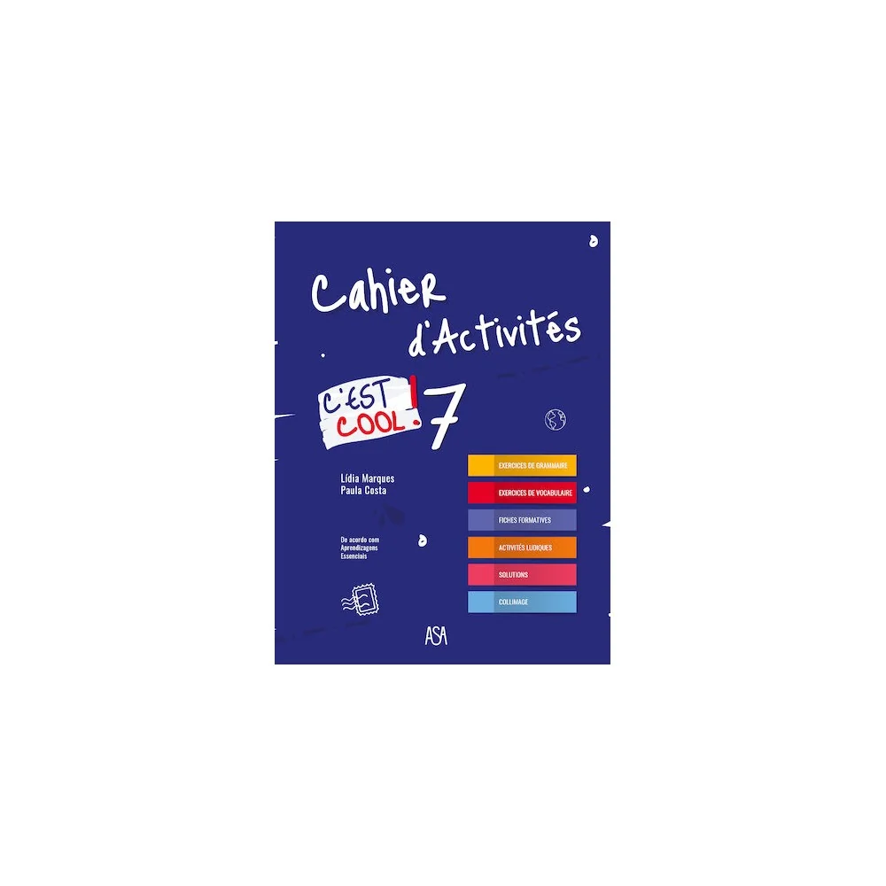 9789892349947 - C'est cool! 7 - Francês - Caderno de Atividades