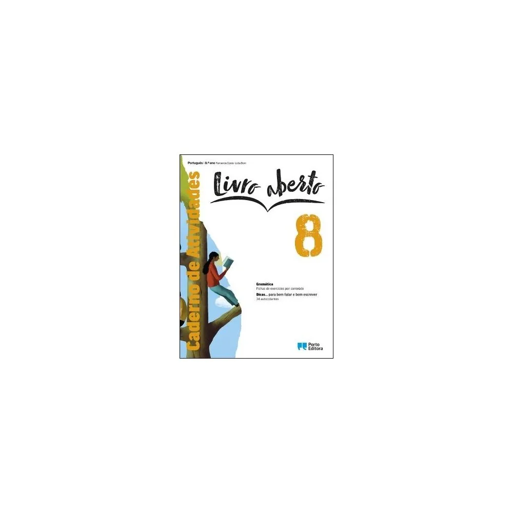 9789720317339 - Livro aberto 8 - Português - Caderno de Atividades