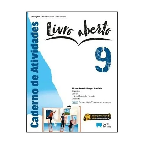 9789720317353 - Livro aberto 9 - Português - Caderno de Atividades/O essencial do 9.º ano em Autocolantes 9789720317353 - Livro aberto 9 - Português - Caderno de Atividades/O essencial do 9.º ano em Autocolantes