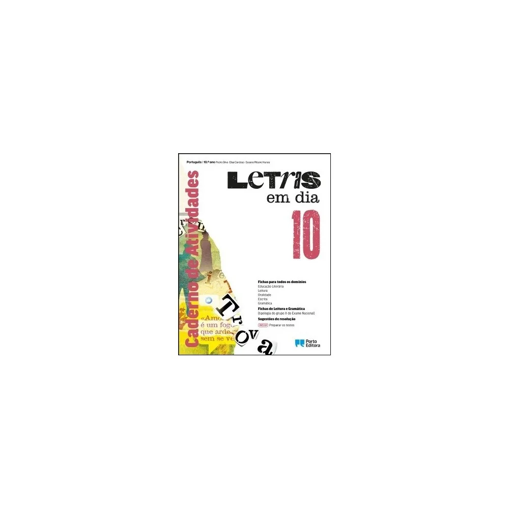 9789720400475 - Letras em dia 10 - Português - Caderno de Atividades