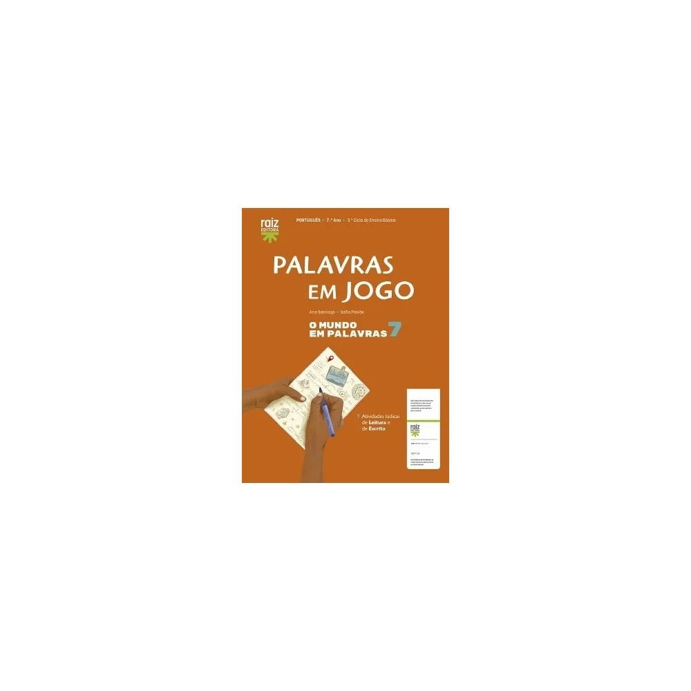 9789897444364 - O mundo em palavras 7 - Português - Caderno de Atividades