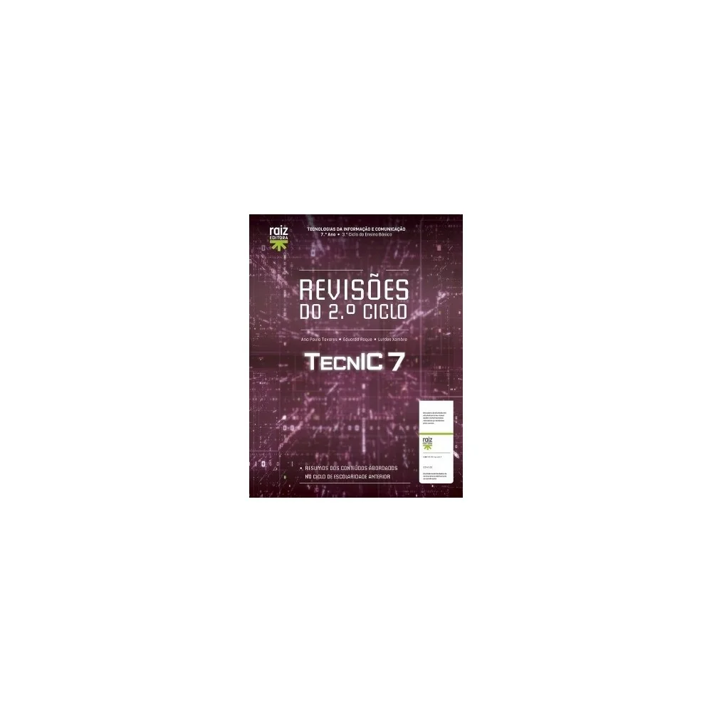 9789897444609 - TecnIC 7 - TIC - Caderno de Atividades