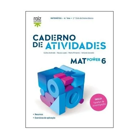 9789897445248 - MatPower 6 - Matemática - Caderno de Atividades / Tarefas de Investigação 9789897445248 - MatPower 6 - Matemática - Caderno de Atividades / Tarefas de Investigação