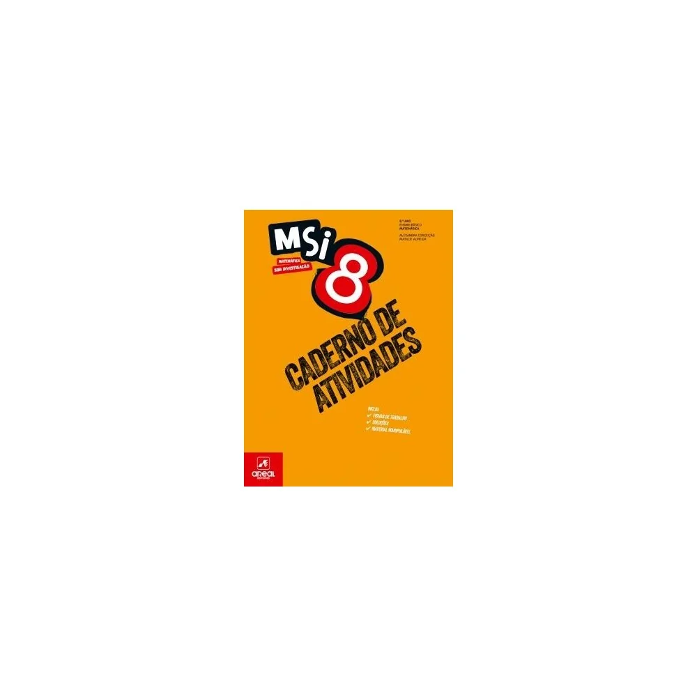 9789897679247 - MSI 8 - Matemática Sob Investigação 8 - Caderno de Atividades