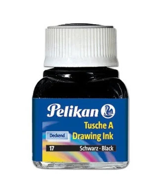 Frasco 10mls Tinta da China Pelikan 523 17 Preto