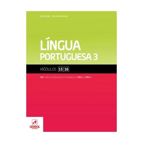 9789896470838 - Língua Portuguesa 3 - Módulos 15 e 16 - Cursos de Educação e Formação