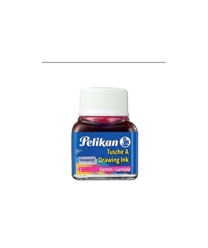 Frasco 10mls Tinta da China Pelikan 523 2 Carmim